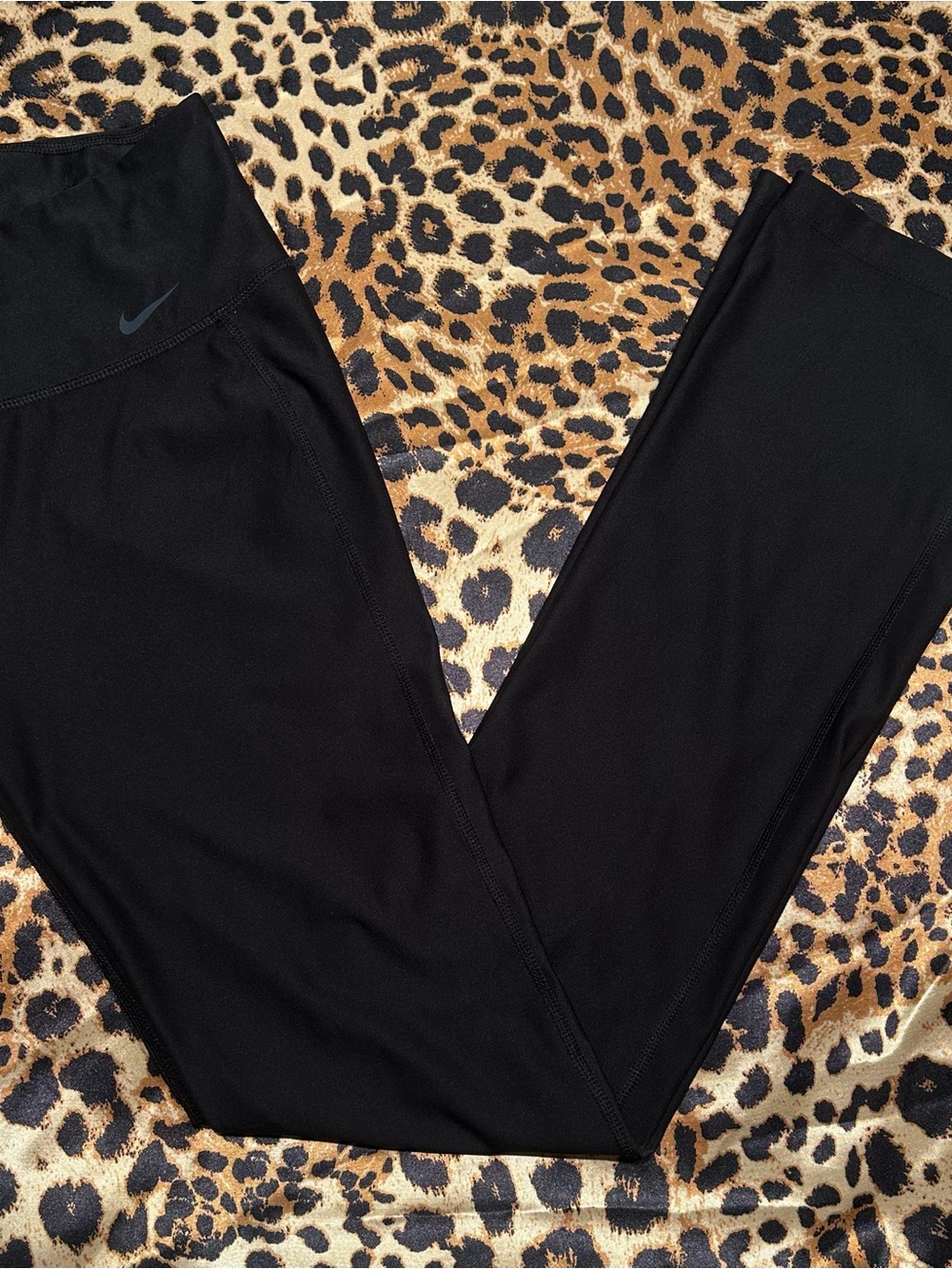 Nike Womens Dri-Fit Black Flare Yoga Pants